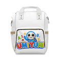 Multifunctional Diaper Backpack — Cute UMIYUMI Kids Organizer Bag with Front Cartoon Pocket