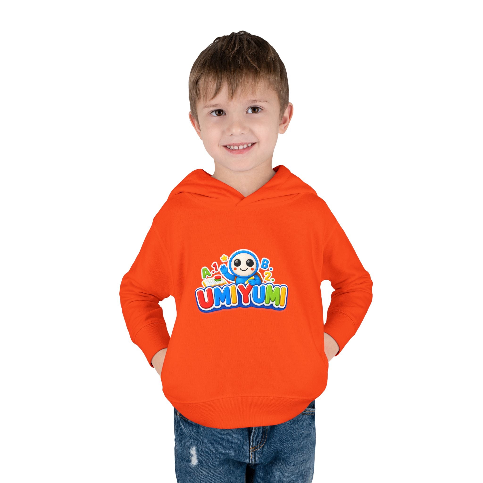 Toddler Hoodie - Colorful 'UMIYUMI' Panda Logo Pullover