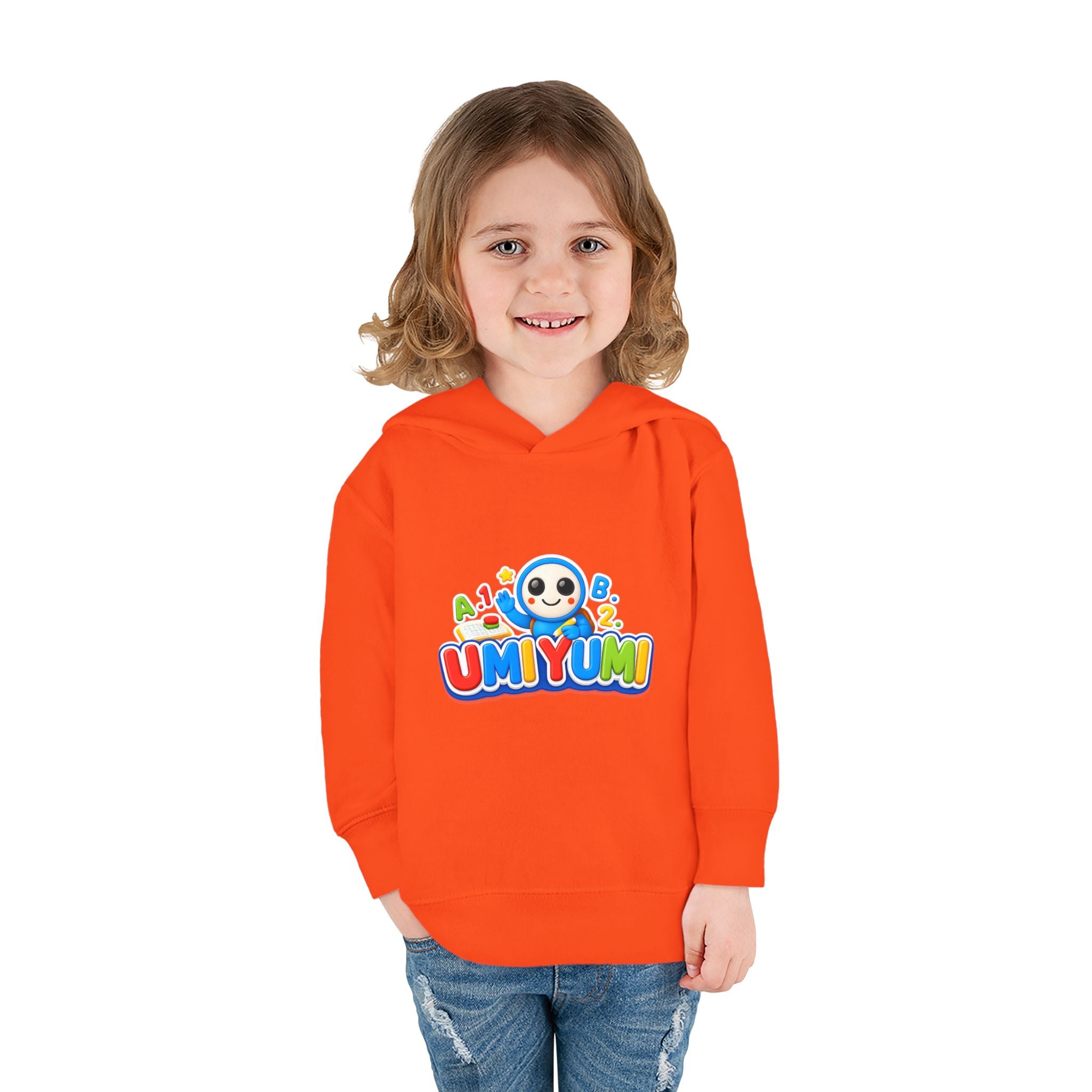 Toddler Hoodie - Colorful 'UMIYUMI' Panda Logo Pullover