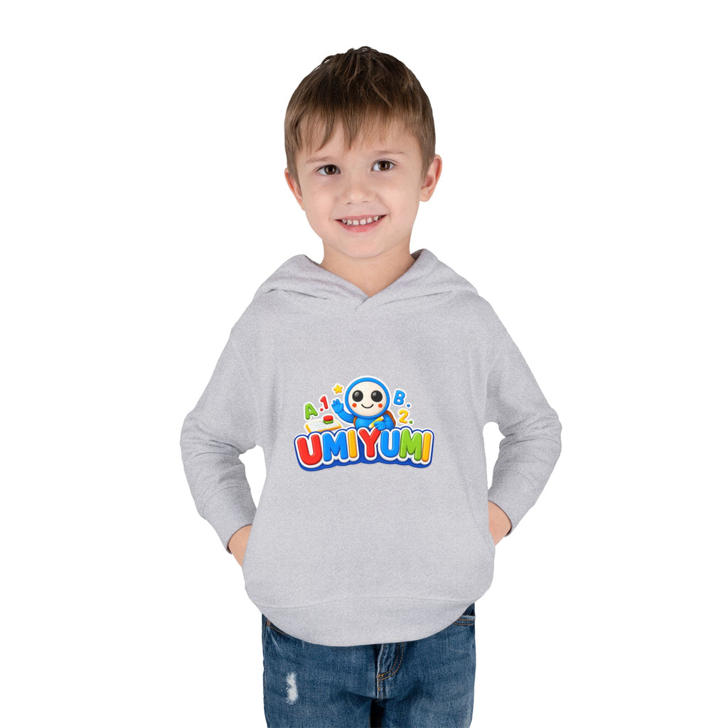 Toddler Hoodie - Colorful 'UMIYUMI' Panda Logo Pullover