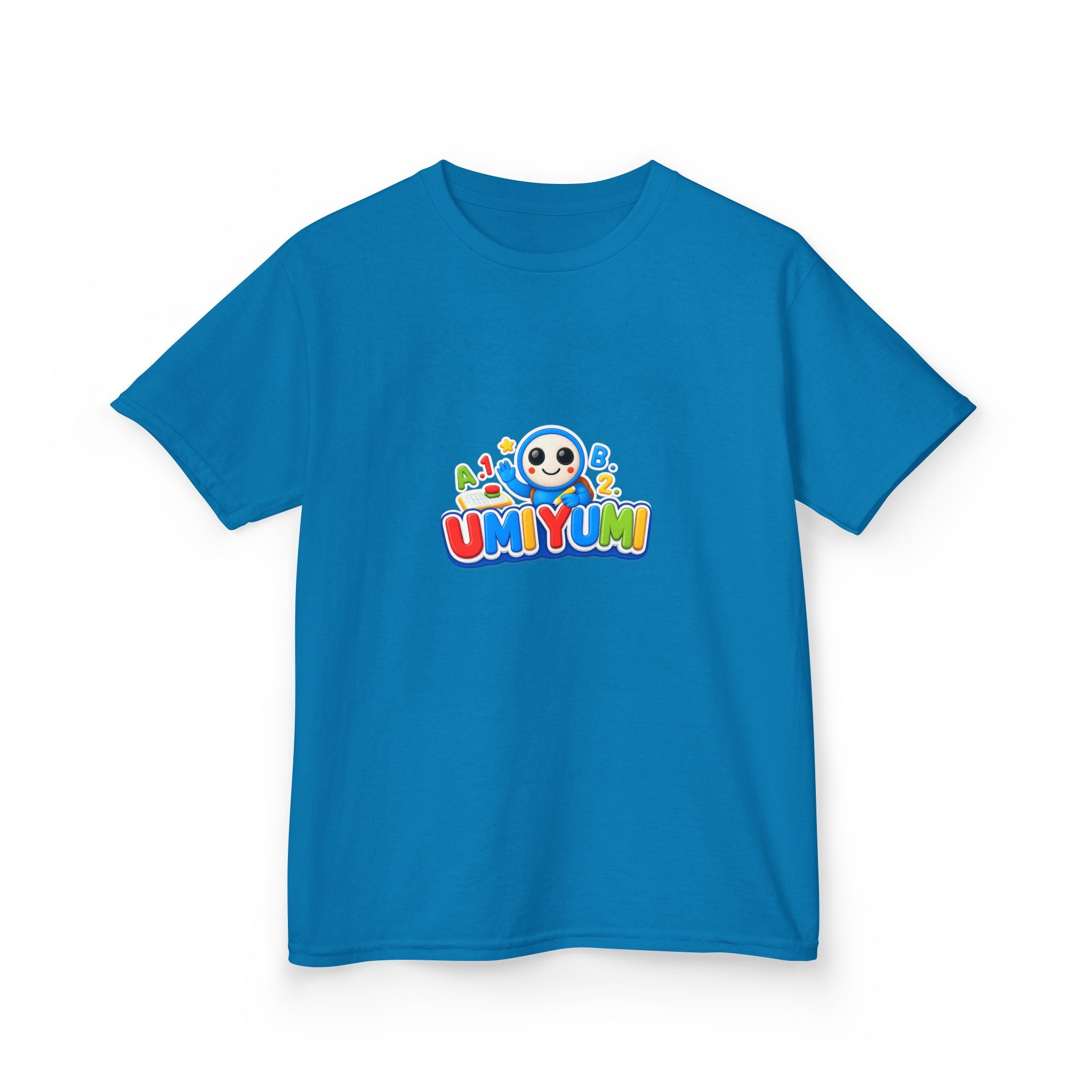 Kids Tee — Colorful 'UMIYUMI' Cartoon Character Shirt