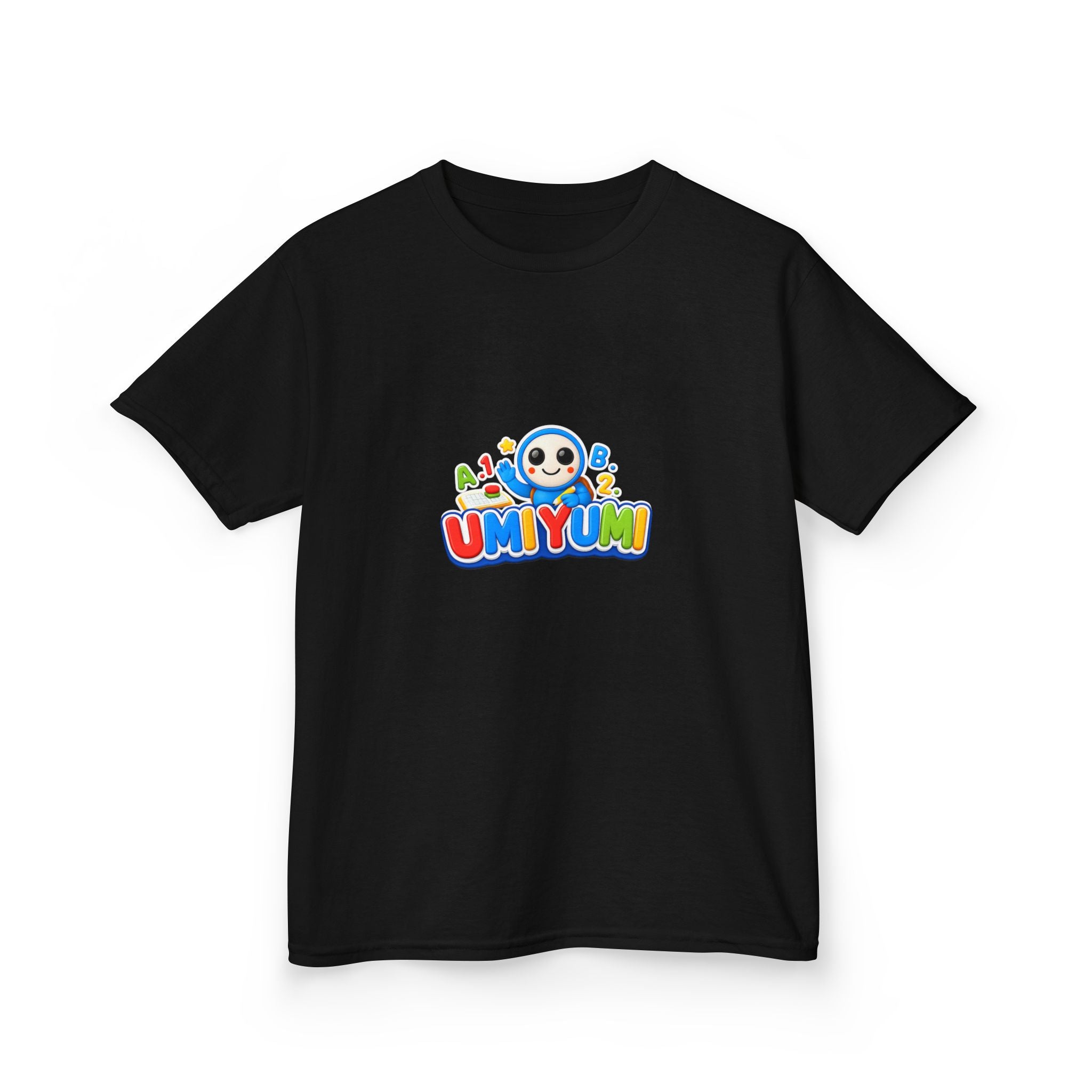 Kids Tee — Colorful 'UMIYUMI' Cartoon Character Shirt