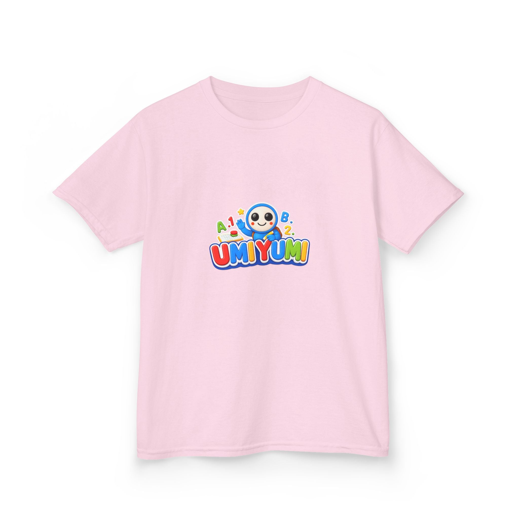 Kids Tee — Colorful 'UMIYUMI' Cartoon Character Shirt
