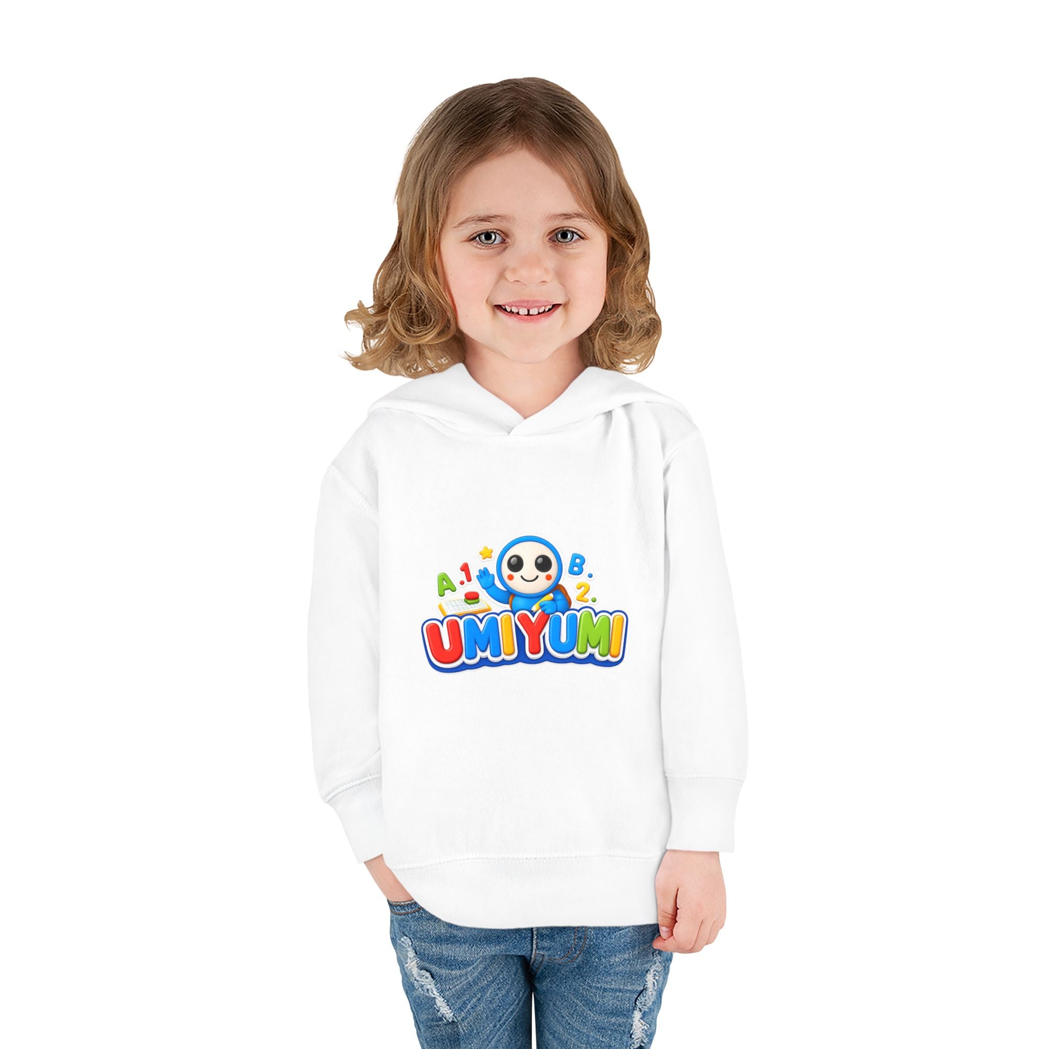 Toddler Hoodie - Colorful 'UMIYUMI' Panda Logo Pullover