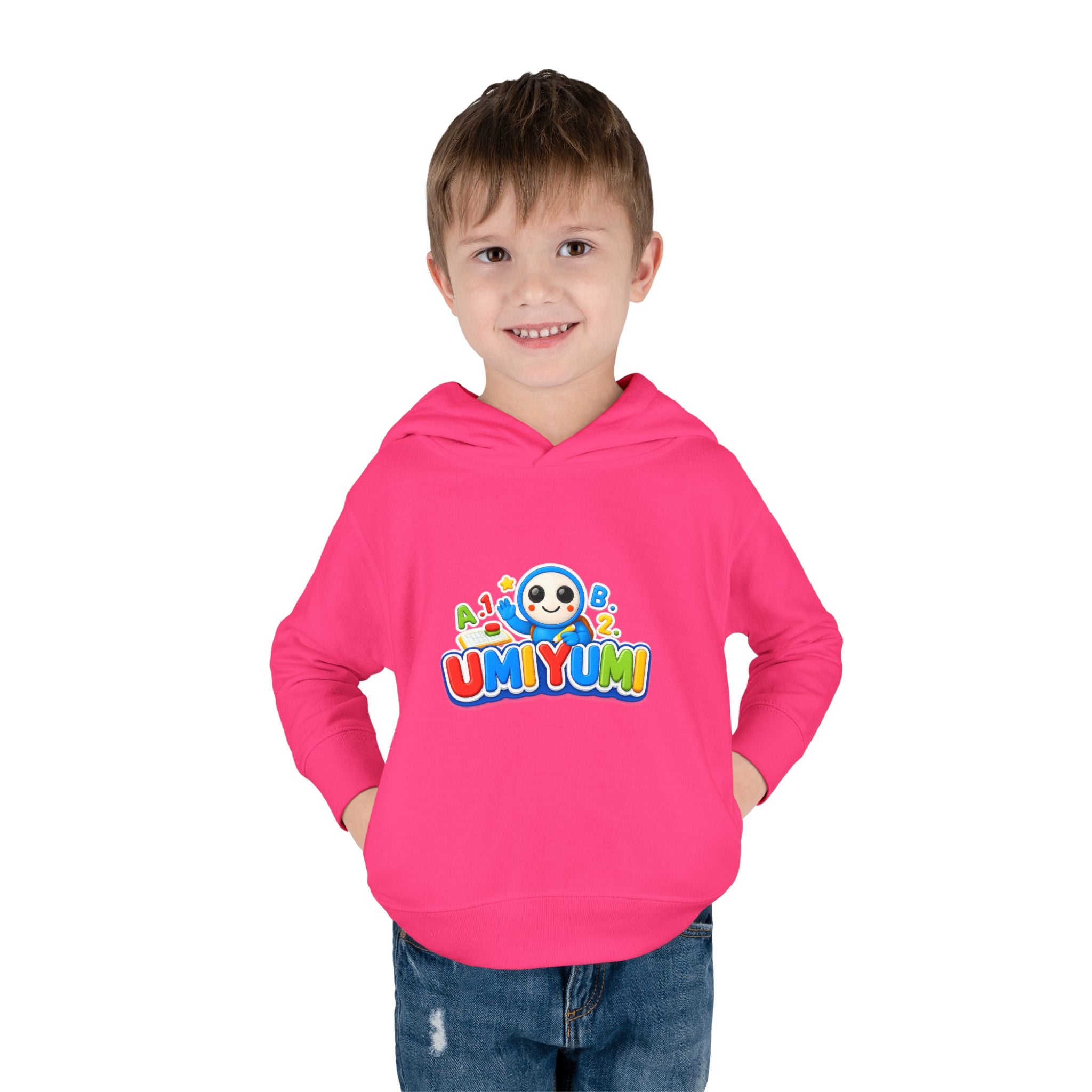 Toddler Hoodie - Colorful 'UMIYUMI' Panda Logo Pullover