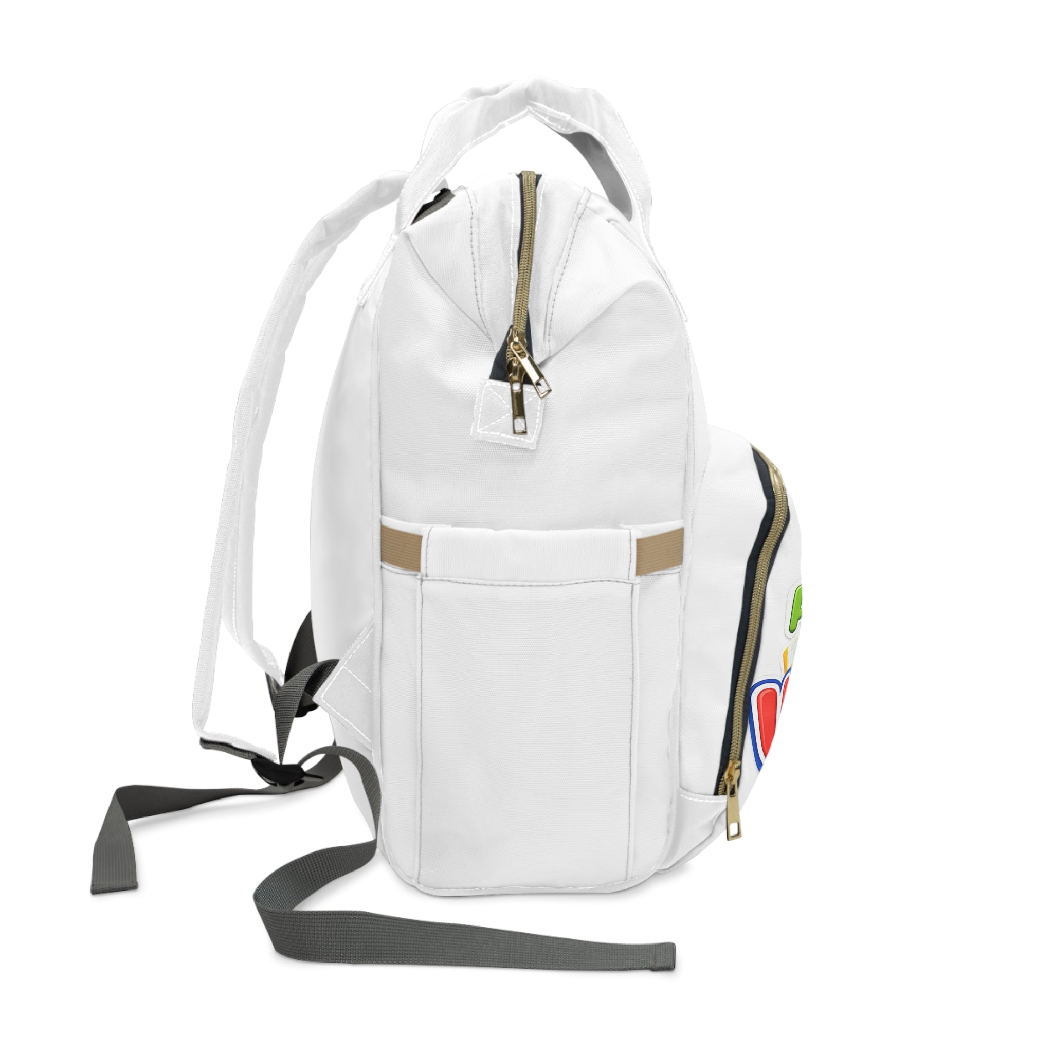 Multifunctional Diaper Backpack — Cute UMIYUMI Kids Organizer Bag with Front Cartoon Pocket