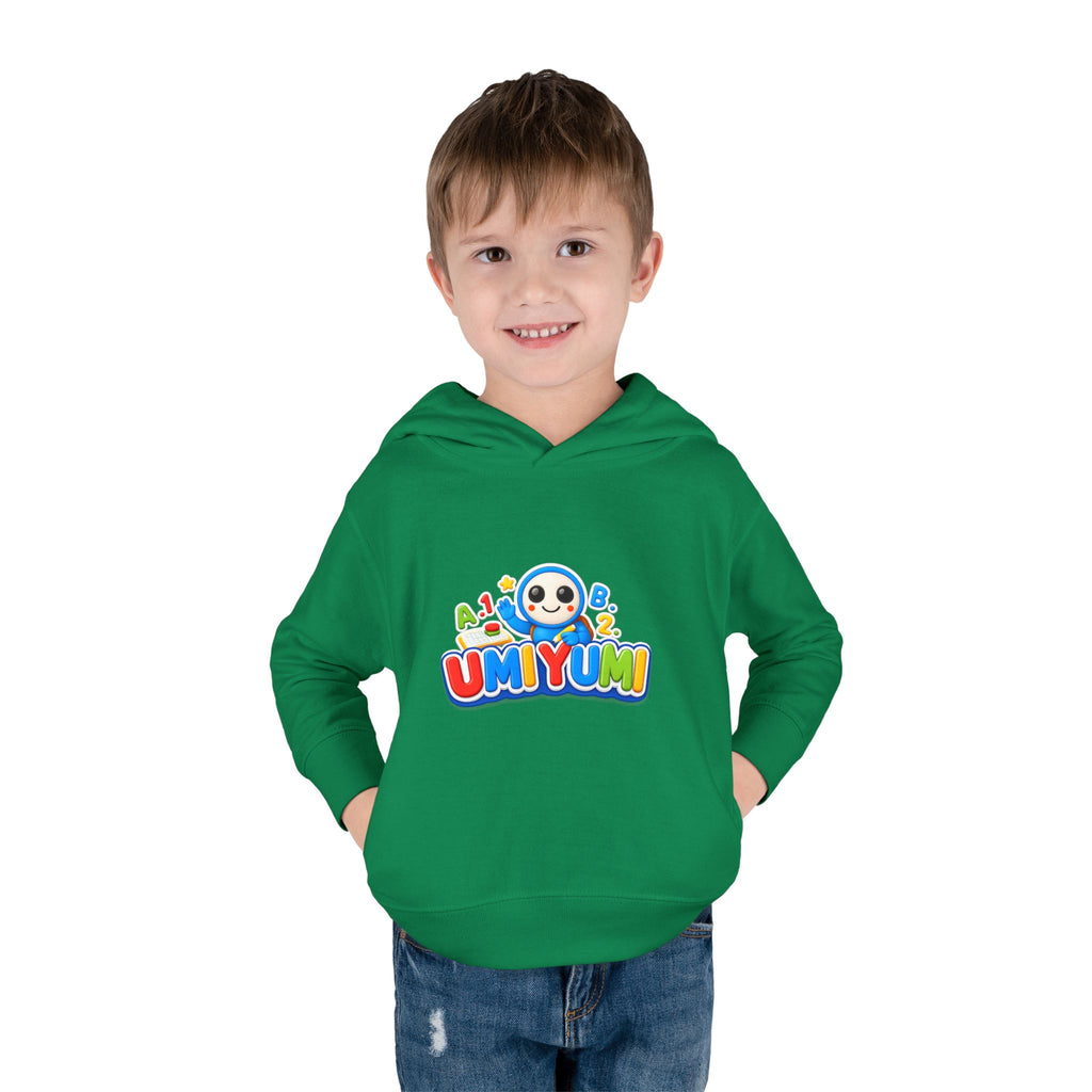 Toddler Hoodie - Colorful 'UMIYUMI' Panda Logo Pullover