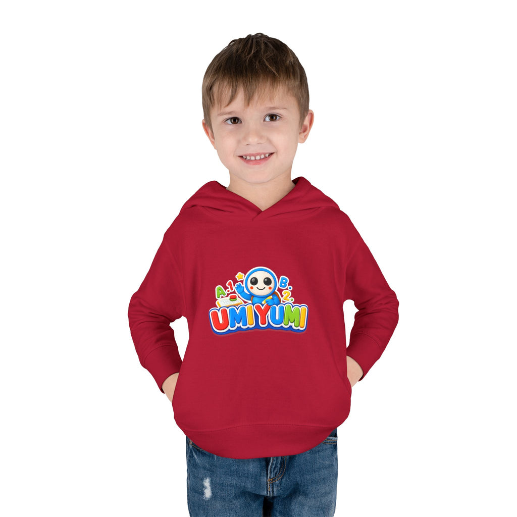 Toddler Hoodie - Colorful 'UMIYUMI' Panda Logo Pullover