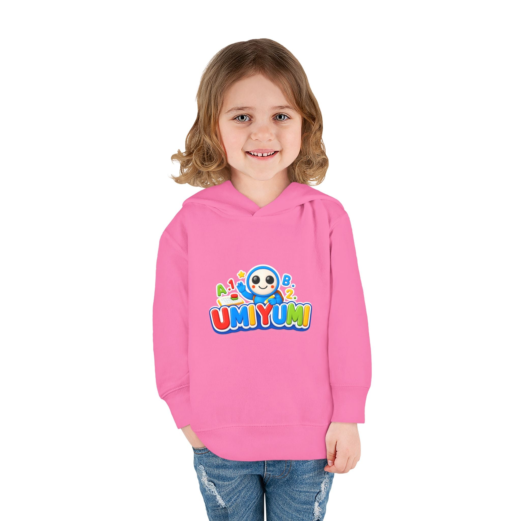 Toddler Hoodie - Colorful 'UMIYUMI' Panda Logo Pullover