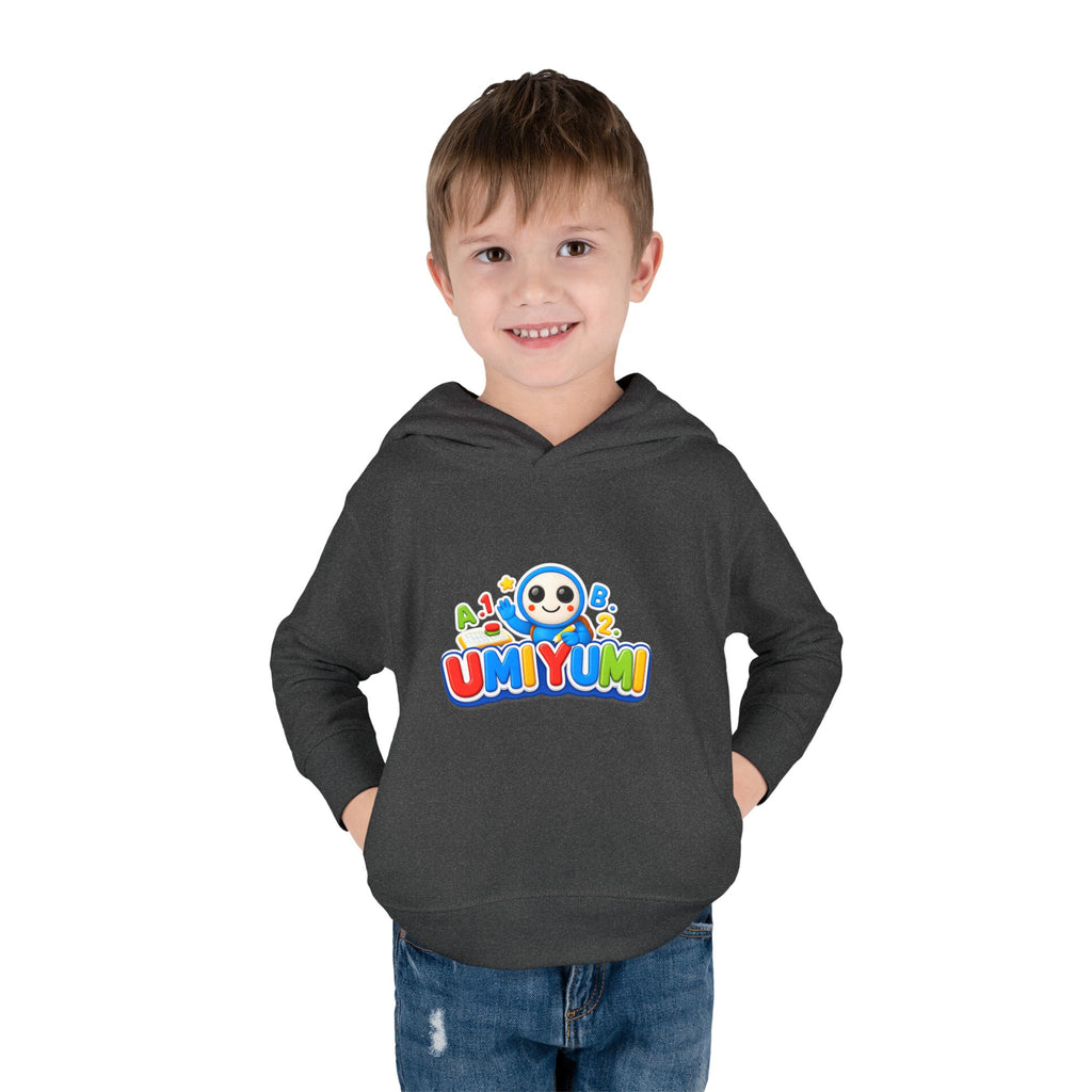 Toddler Hoodie - Colorful 'UMIYUMI' Panda Logo Pullover