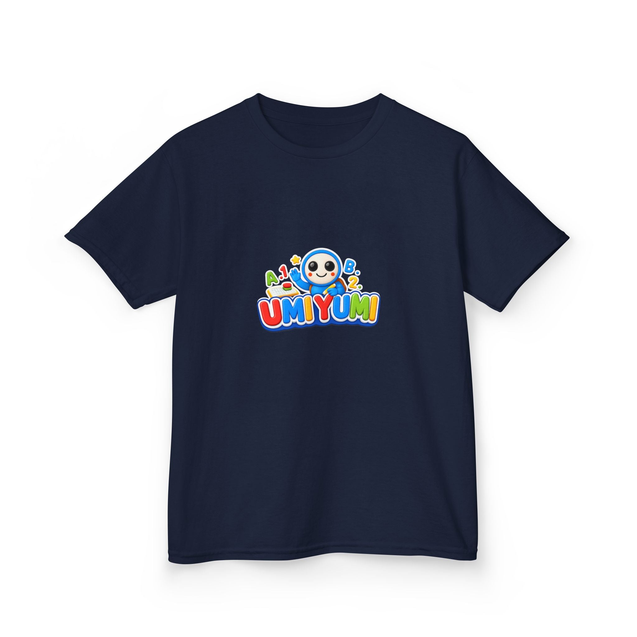 Kids Tee — Colorful 'UMIYUMI' Cartoon Character Shirt