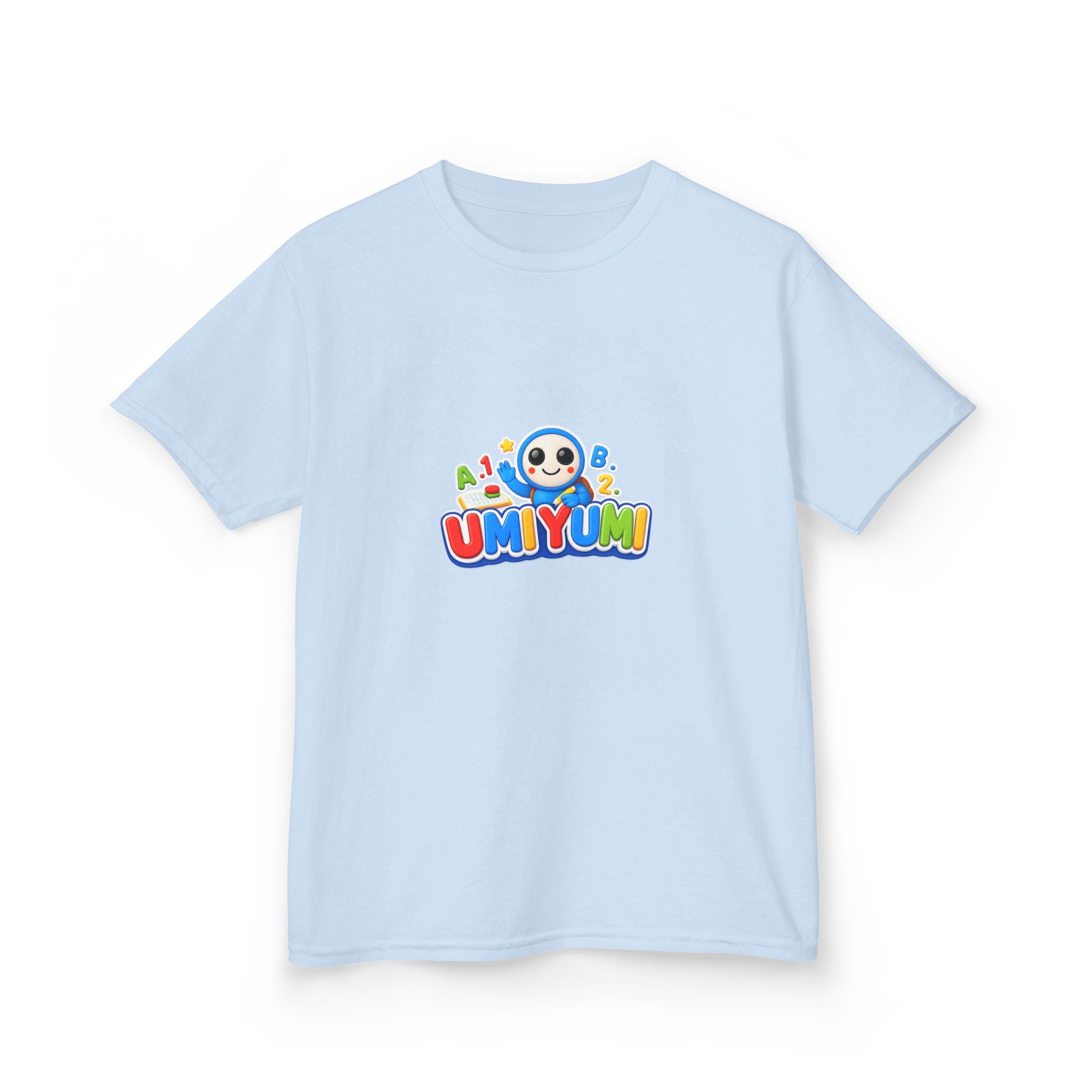 Kids Tee — Colorful 'UMIYUMI' Cartoon Character Shirt