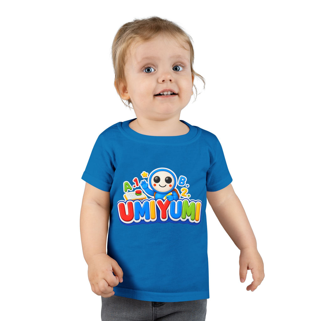 Toddler T-Shirt — Colorful 'UMIYUMI' Cartoon Character Kids Tee (ABC 123)
