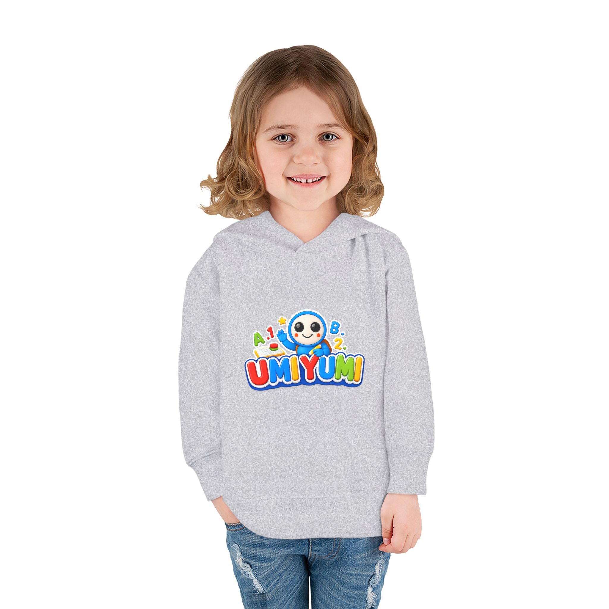 Toddler Hoodie - Colorful 'UMIYUMI' Panda Logo Pullover