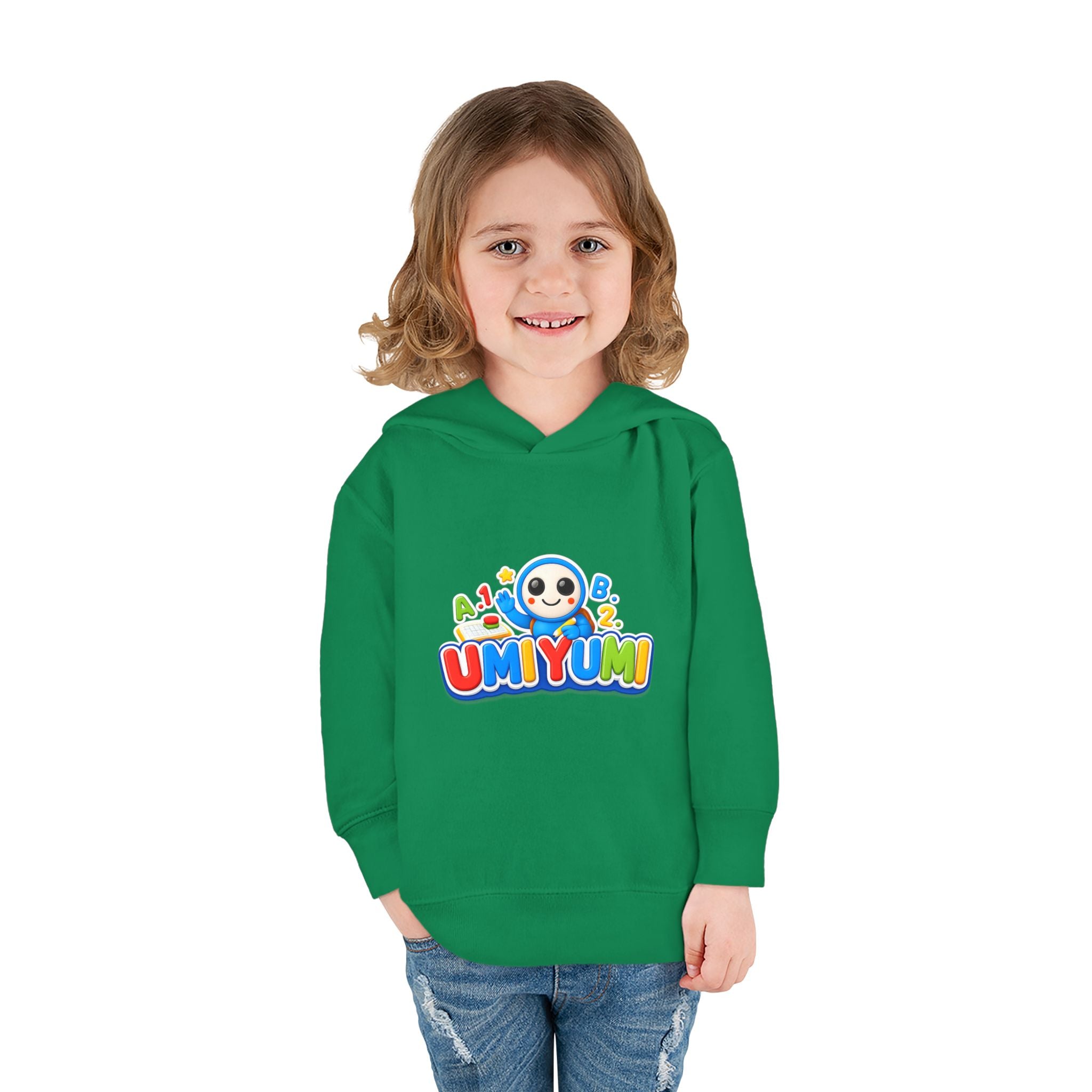 Toddler Hoodie - Colorful 'UMIYUMI' Panda Logo Pullover