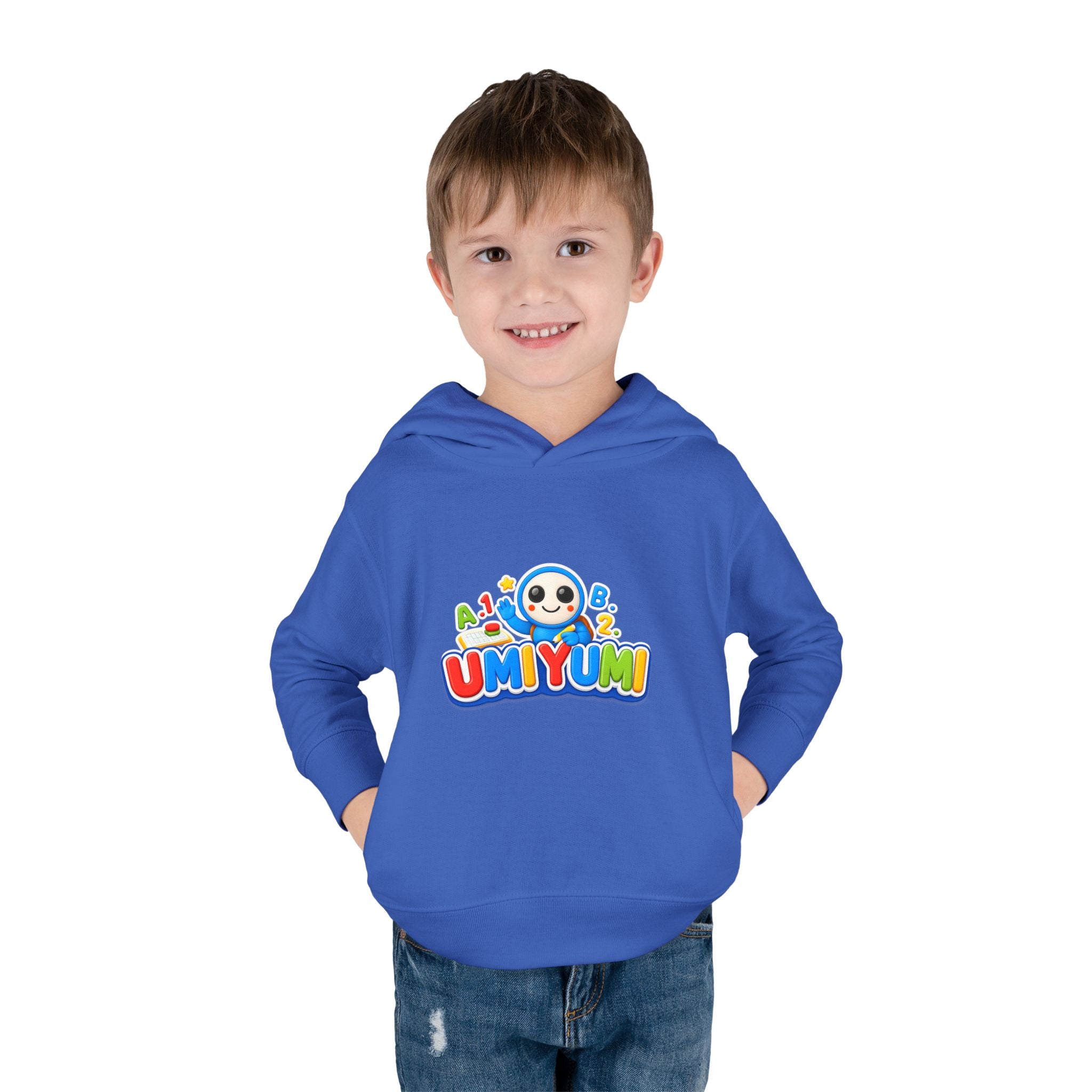 Toddler Hoodie - Colorful 'UMIYUMI' Panda Logo Pullover