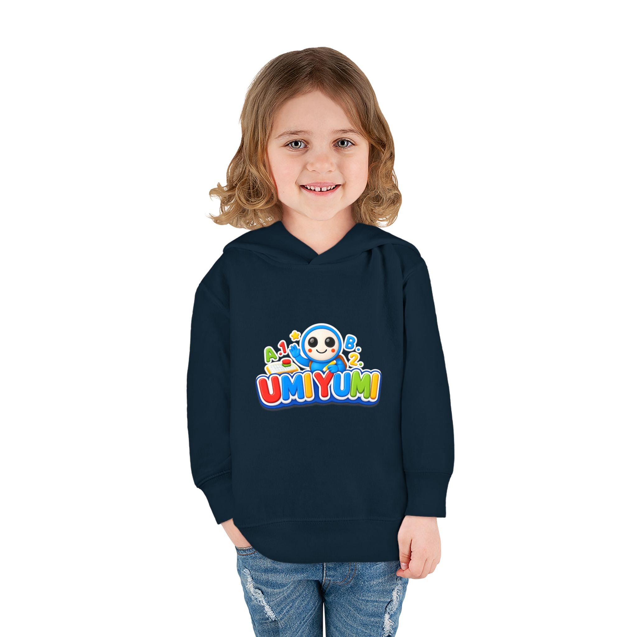 Toddler Hoodie - Colorful 'UMIYUMI' Panda Logo Pullover