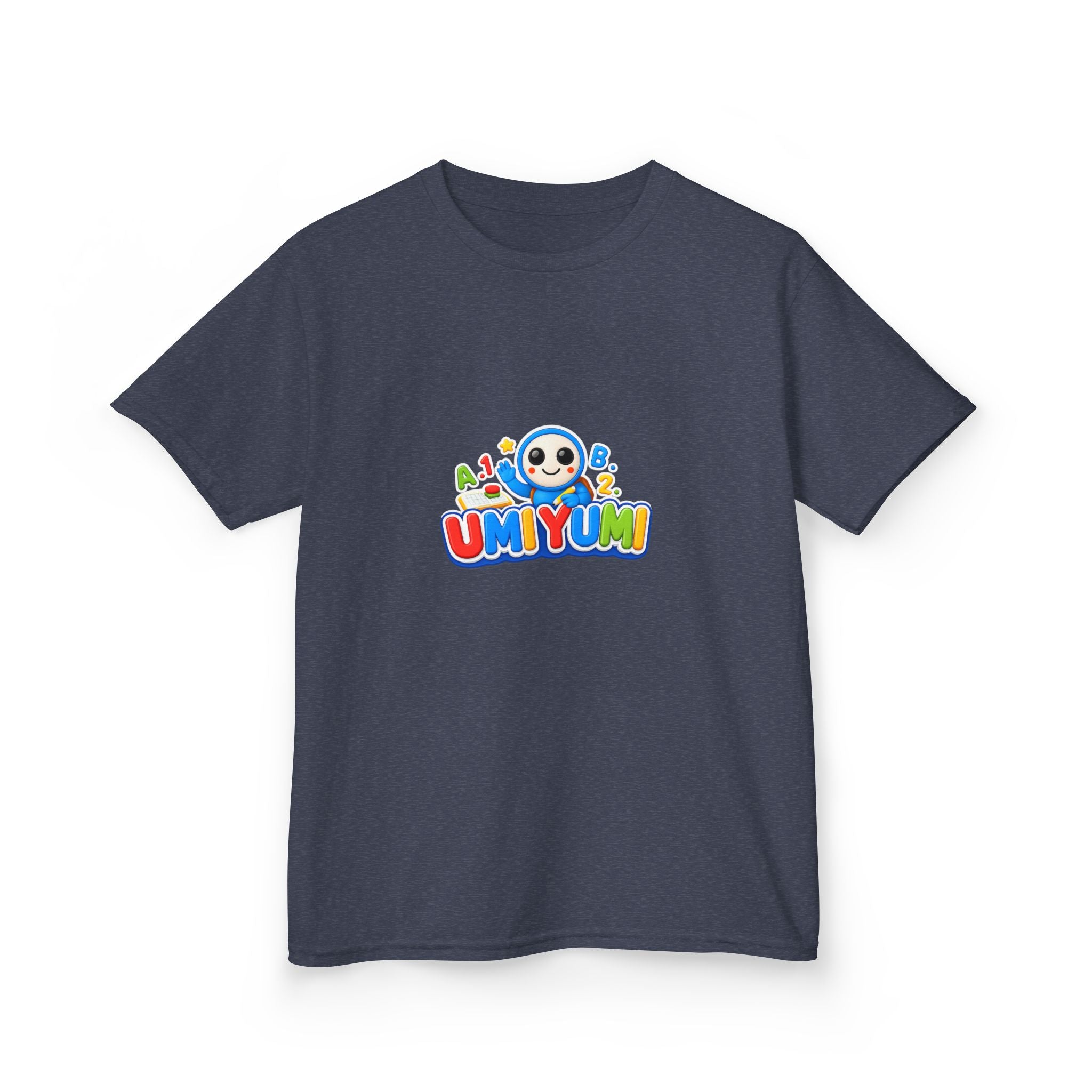 Kids Tee — Colorful 'UMIYUMI' Cartoon Character Shirt