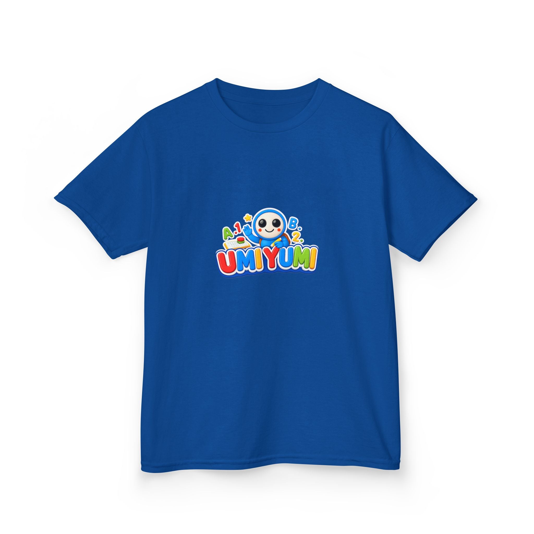 Kids Tee — Colorful 'UMIYUMI' Cartoon Character Shirt