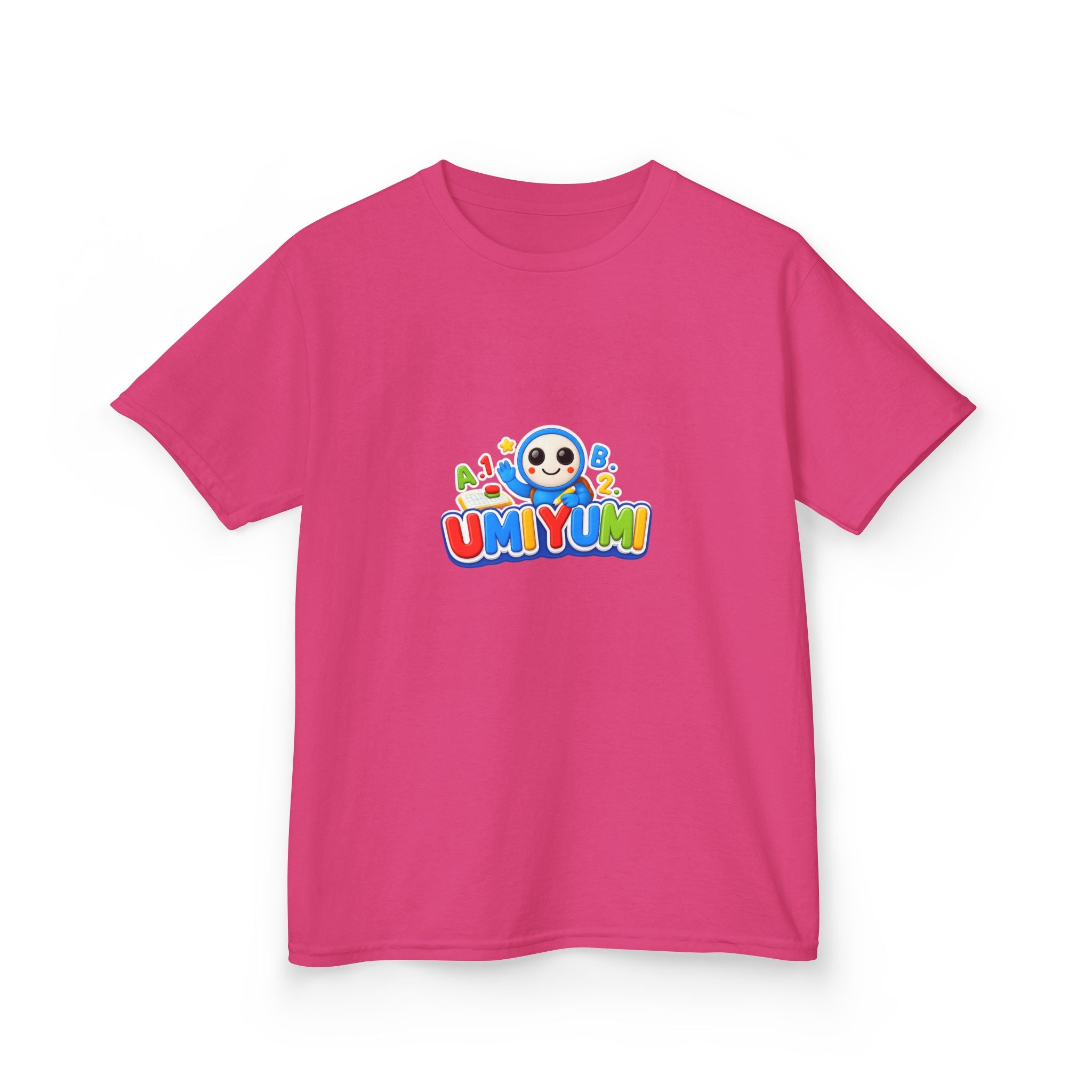 Kids Tee — Colorful 'UMIYUMI' Cartoon Character Shirt