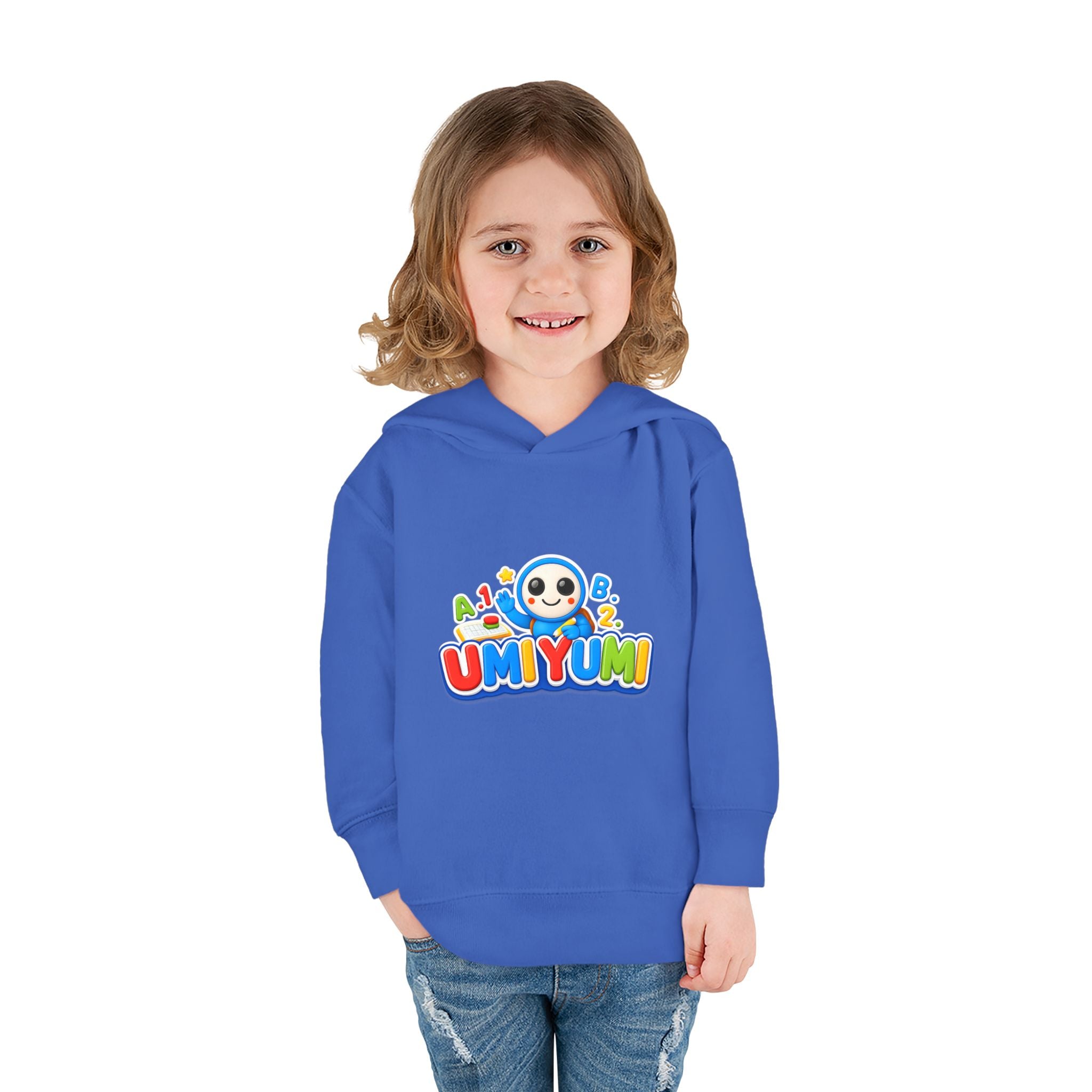 Toddler Hoodie - Colorful 'UMIYUMI' Panda Logo Pullover