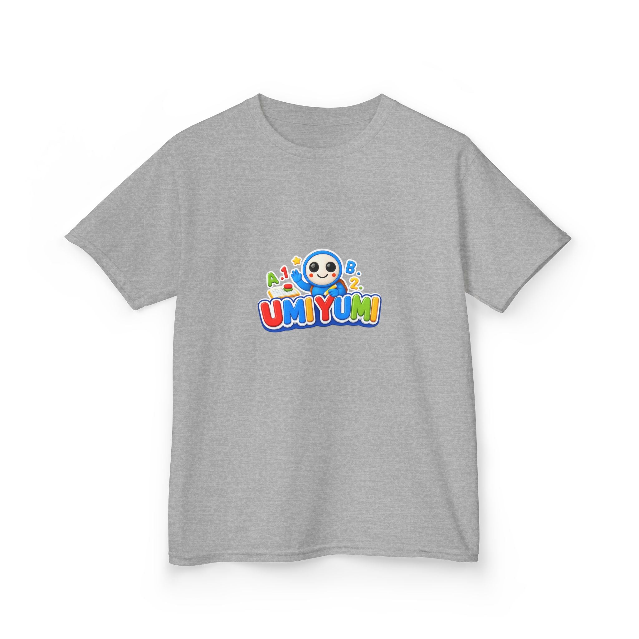 Kids Tee — Colorful 'UMIYUMI' Cartoon Character Shirt