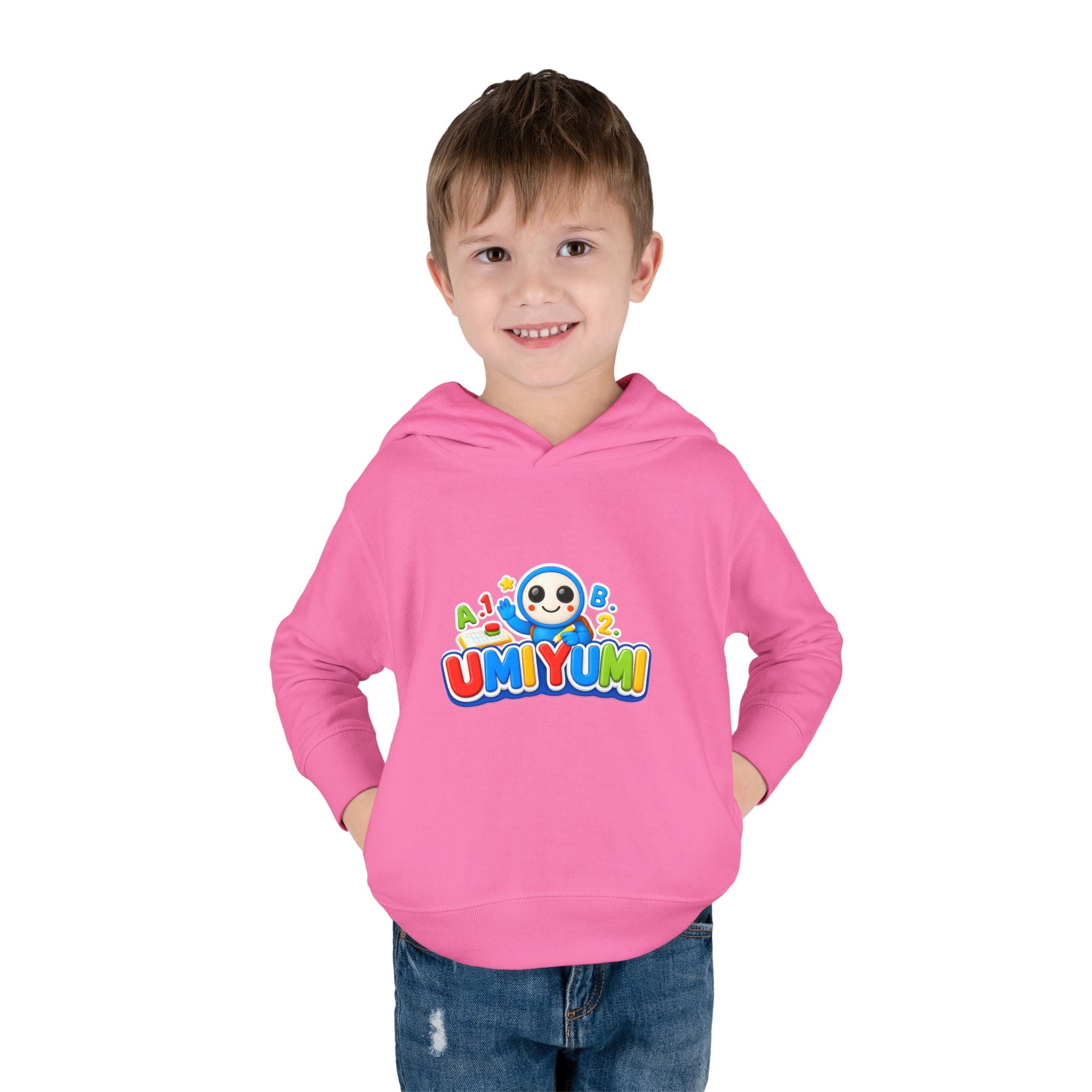 Toddler Hoodie - Colorful 'UMIYUMI' Panda Logo Pullover