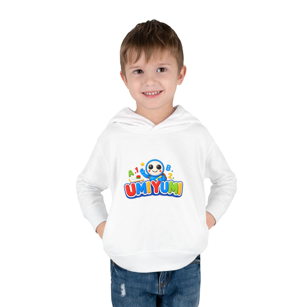 Toddler Hoodie - Colorful 'UMIYUMI' Panda Logo Pullover