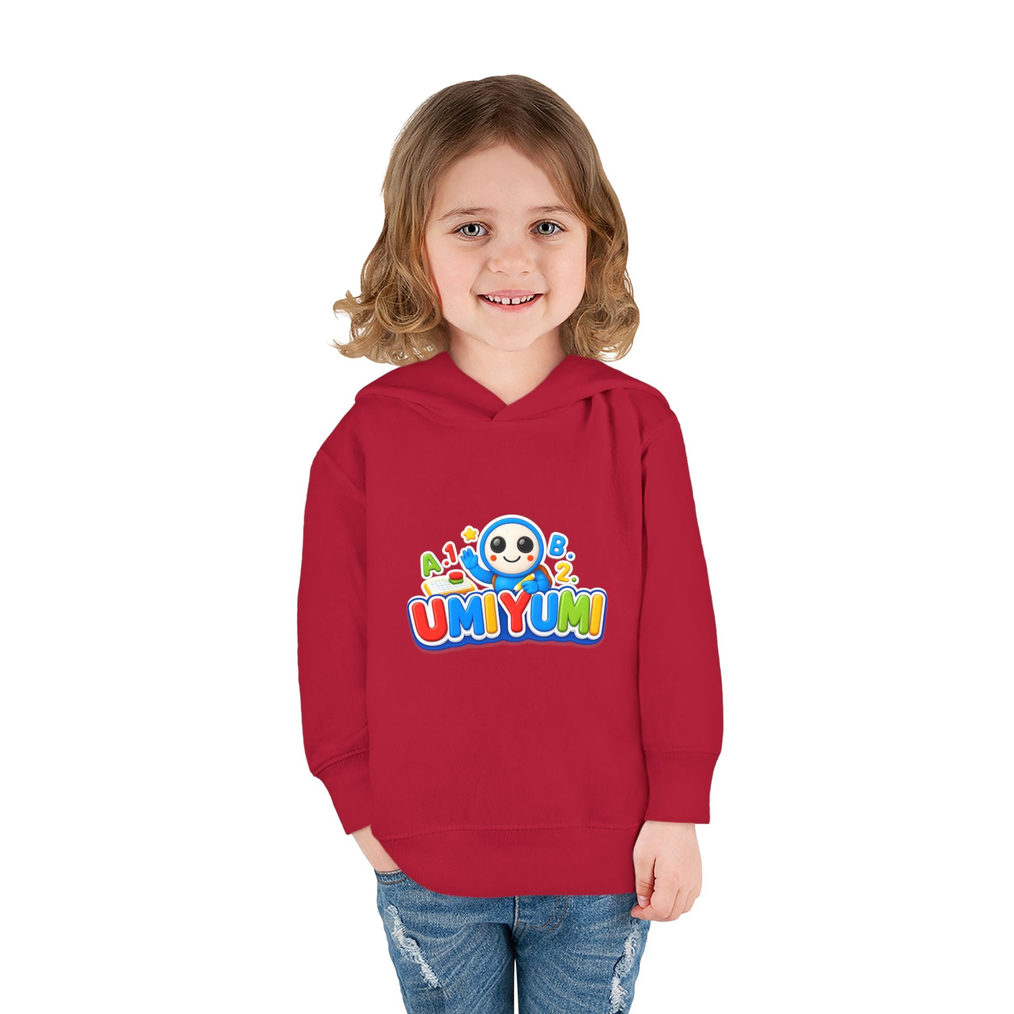 Toddler Hoodie - Colorful 'UMIYUMI' Panda Logo Pullover