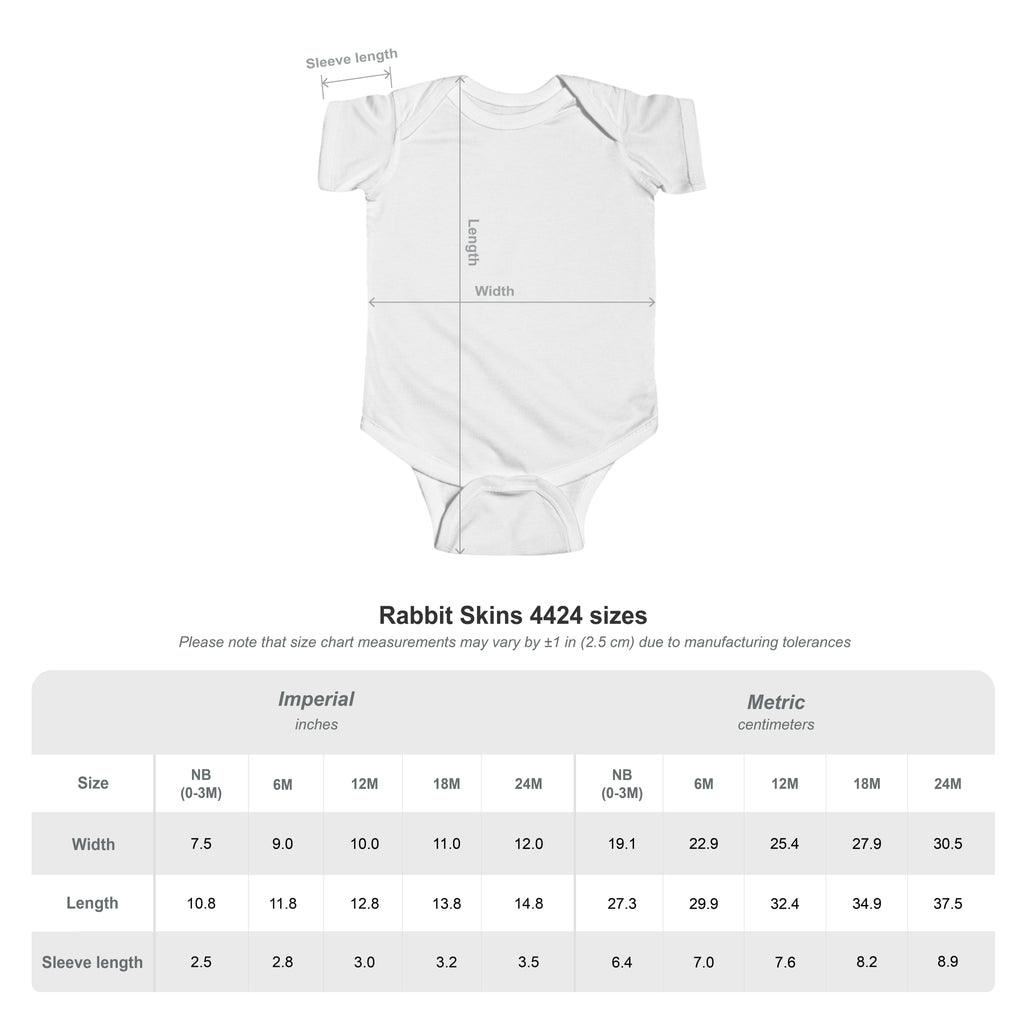 Infant Bodysuit — Cute Panda "UMIYUM" Baby Onesie, Colorful Playful Newborn Outfit