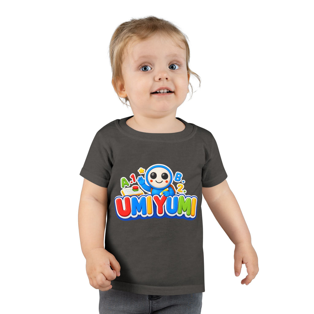 Toddler T-Shirt — Colorful 'UMIYUMI' Cartoon Character Kids Tee (ABC 123)